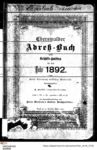 Eberswalder Adressbuch nebst Geschäfts-Handbuch für das Jahr 1892