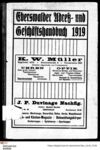 Eberswalder Adress- und Geschäftshandbuch 1919 (Adressbuch)