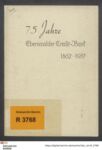 75 Jahre Eberswalder Credit-Bank 1862-1937