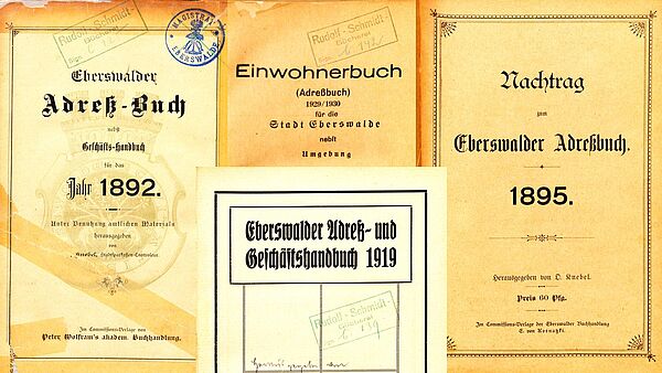 Historische Einwohner- und Adressbücher der Stadt Eberswalde Vorschaubild Historische Einwohner- und Adressbücher der Stadt Eberswalde