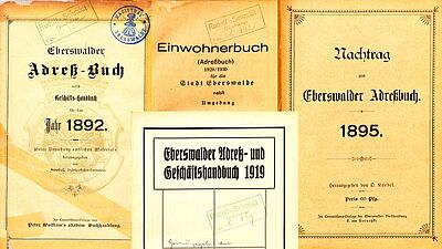 Historische Einwohner- und Adressbücher der Stadt Eberswalde Vorschaubild Historische Einwohner- und Adressbücher der Stadt Eberswalde
