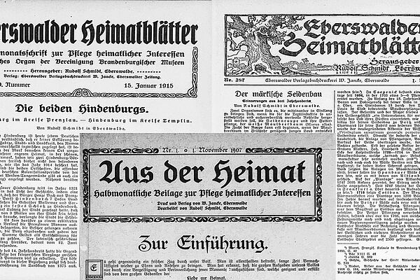 Aus der Heimat (Eberswalder Heimatblätter) Vorschaubild Aus der Heimat (Eberswalder Heimatblätter)